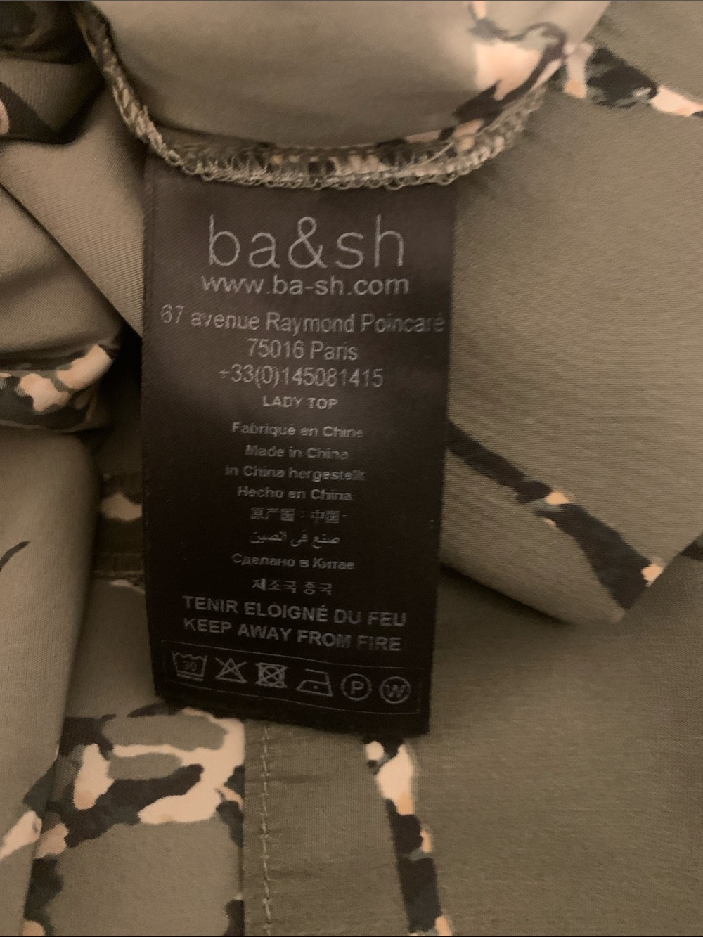 Ba&sh high neck blouse - Picture 7 of 9